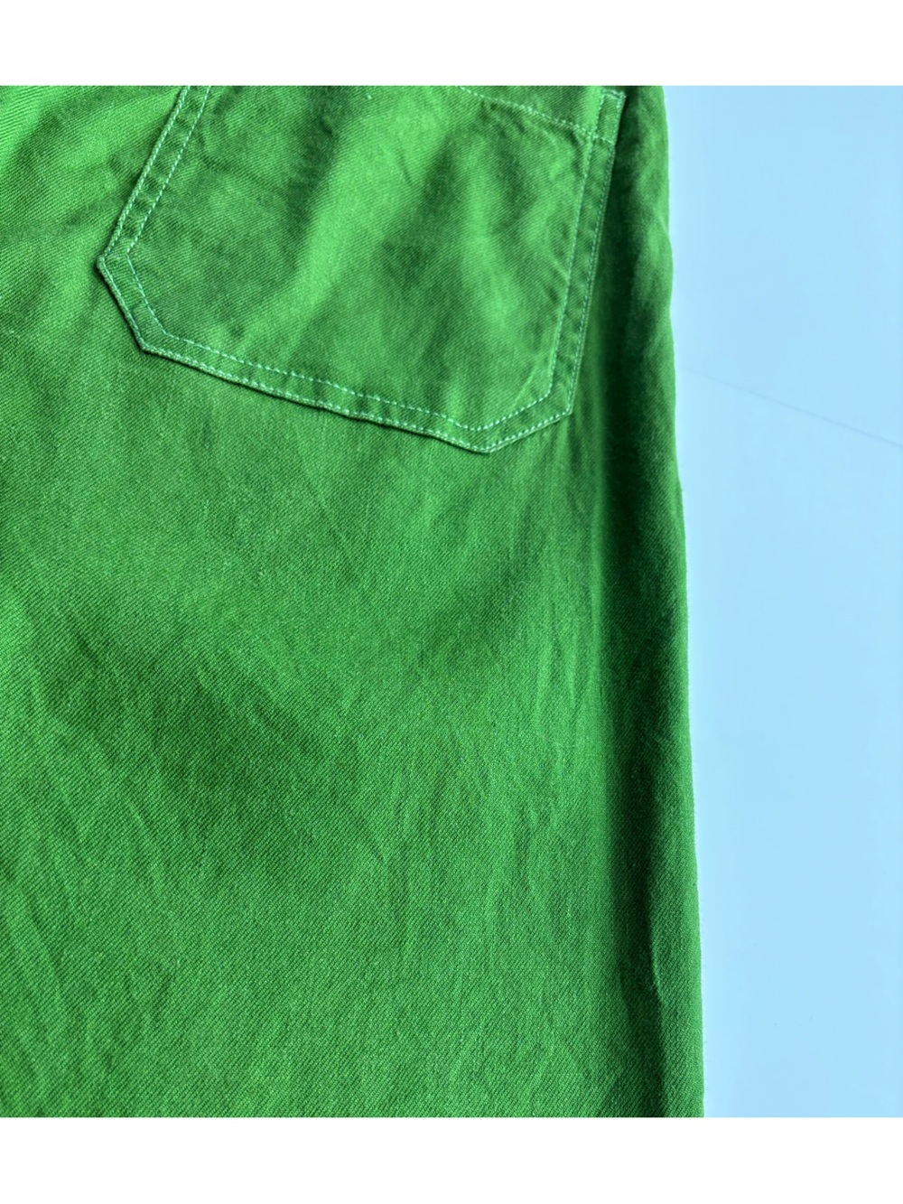 Anthropologie Maeve The Colette Green Linen Blend Wide Leg Pants 27 - Picture 14 of 14